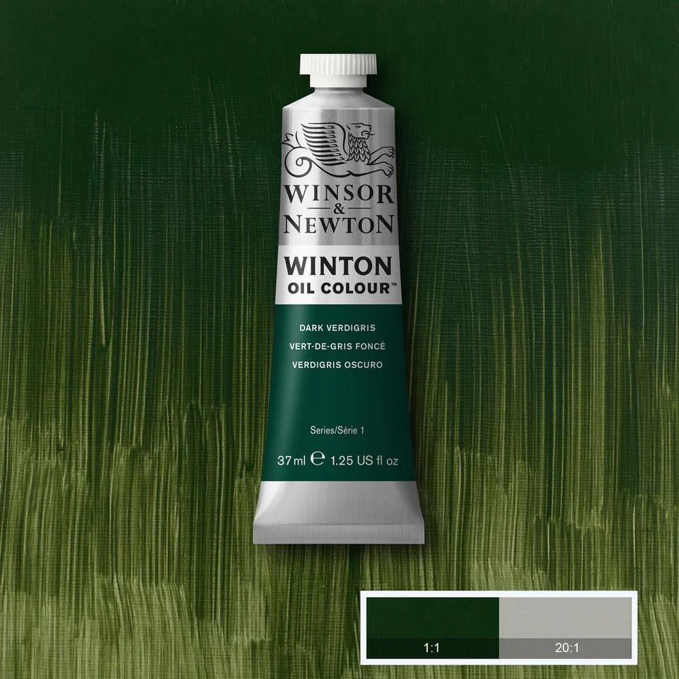 WINTON OIL COLOUR 37ML DARK VERDIGRIS