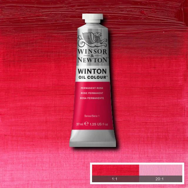 WINTON OIL COLOUR 37ML PERMANENT ROSE