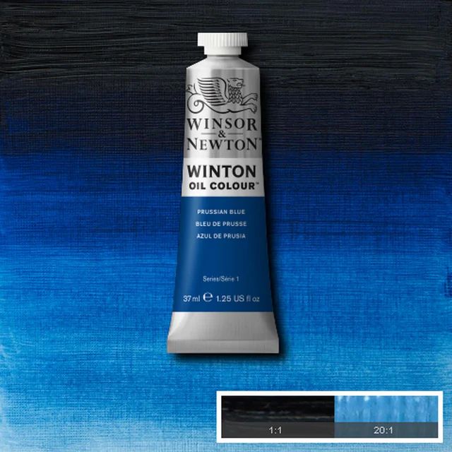 WINTON OIL COLOUR 37ML PRUSSIAN BLUE