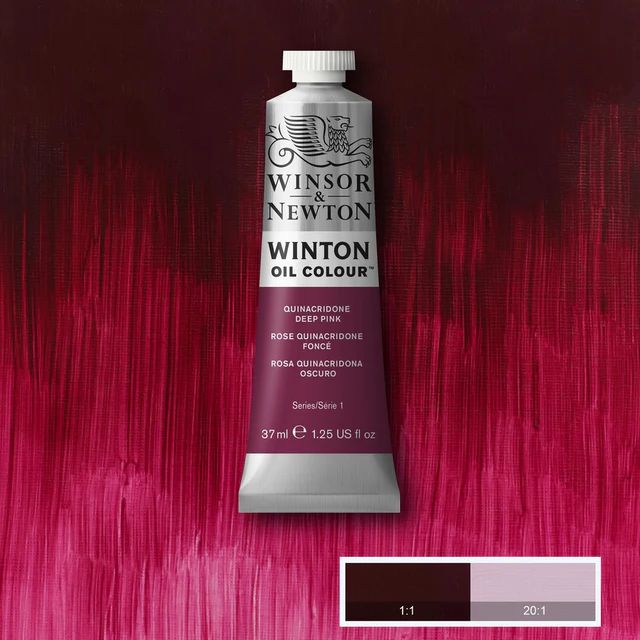 WINTON OIL COLOUR 37ML QUINACRIDONE DEEP PINK