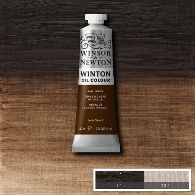 WINTON OIL COLOUR 37ML RAW UMBER