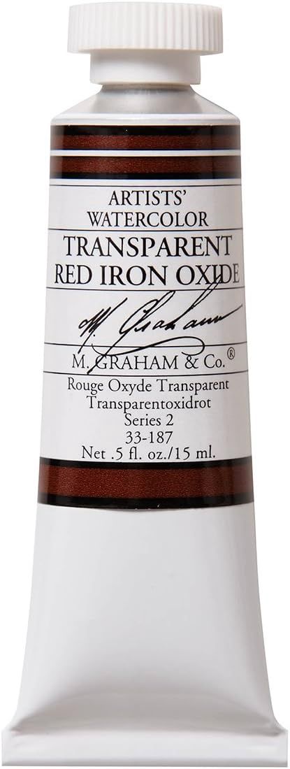M GRAHAM TRANSPARENT RED IRON OXIDE 15ML WATERCOLOR