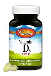 Vitamin D3 2,000 IU 120 soft gels