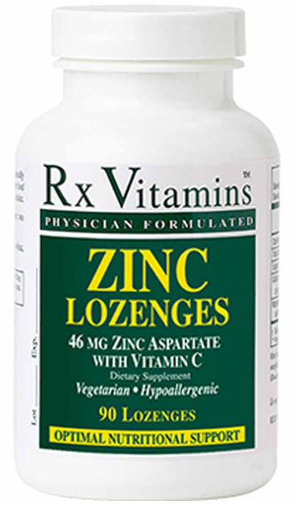 ZINC LOZENGES RX VITAMINS 15 MG 90 LOZENGES