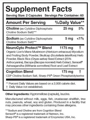 COGNICARE PERFORMANCE DUO: BDNF &amp; COGNICARE DUO