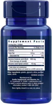 Mega GLA Sesame Lignans 30 SOFT GELS