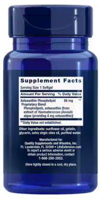 Astaxanthin with Phospholipids 4 mg, 30 softgels
