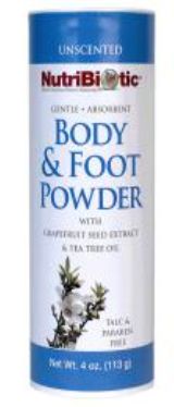 Body &amp; Foot Powder, Unscented 4 oz.