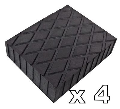 RUBBER BLOCKS - Tamponi per ponte sollevatore in vera gomma- kit 4 pezzi H. mm 20 - 40 - 60 - 80 - 120 - 160