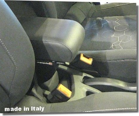 Adjustable armrest with storage for Ford B-Max