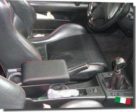Adjustable armrest with storage for Fiat Coupé