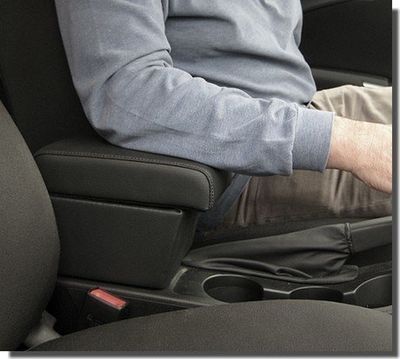 Adjustable armrest with storage for Opel ASTRA J (2010>) and GTC (2012>)