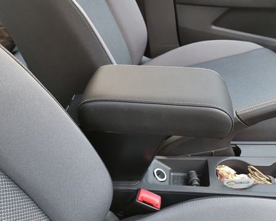 Adjustable armrest with storage for Skoda Fabia 4 series (2022>)