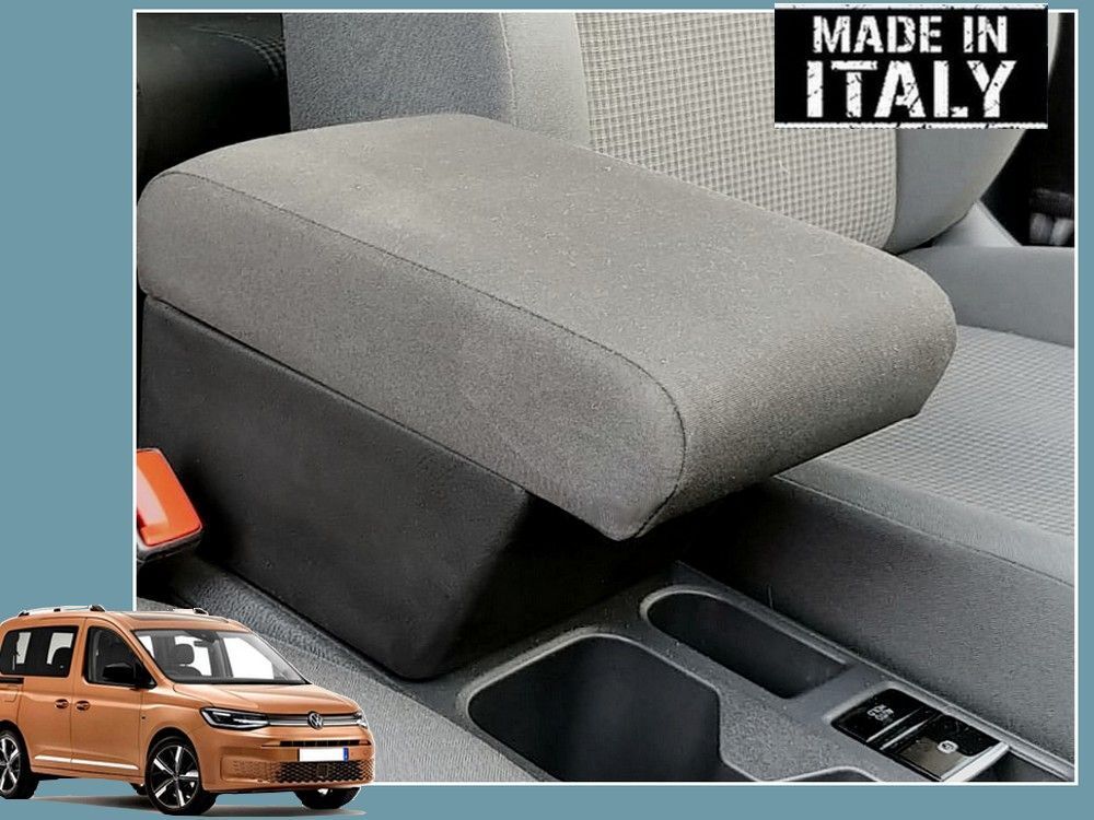 Die Mittelarmlehne mit Staufach für Volkswagen CADDY (2021&gt;) in der Länge verstellbaren