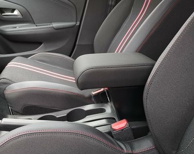Die Mittelarmlehne mit Staufach für Opel Corsa F (2019&gt;) und Corsa-E (elektrisch)