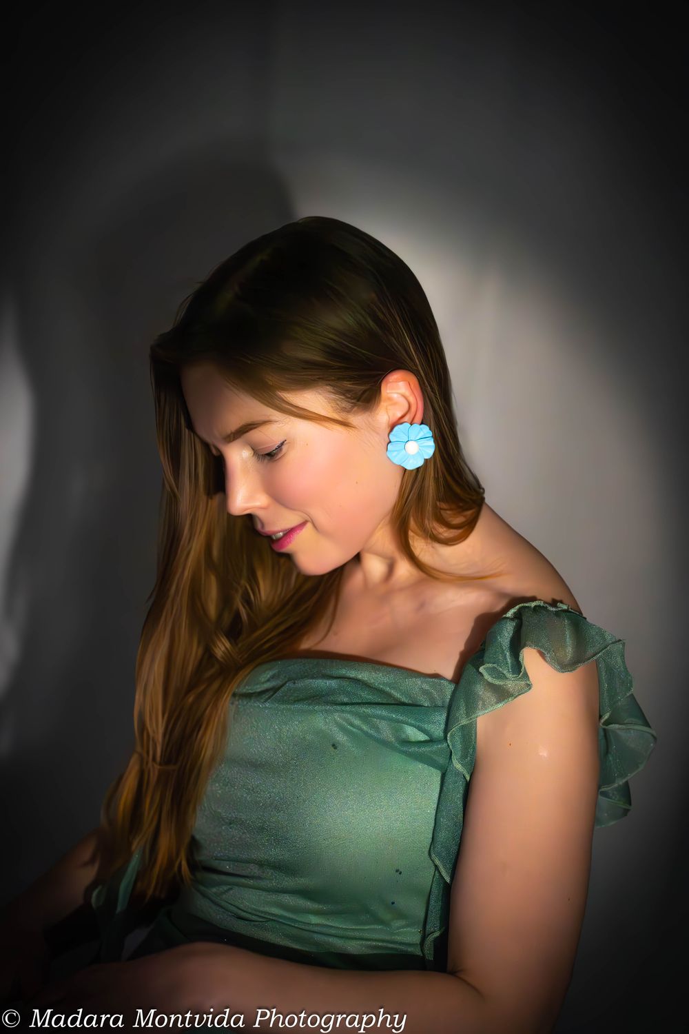 Retro flower earrings