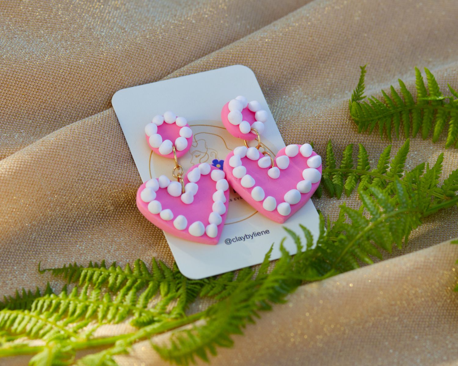 Candy Heart earrings - large