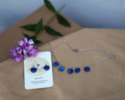 Vinternatt halskjede og øredobber set (20% off)