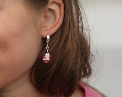 Drop earrings with beautiful hook