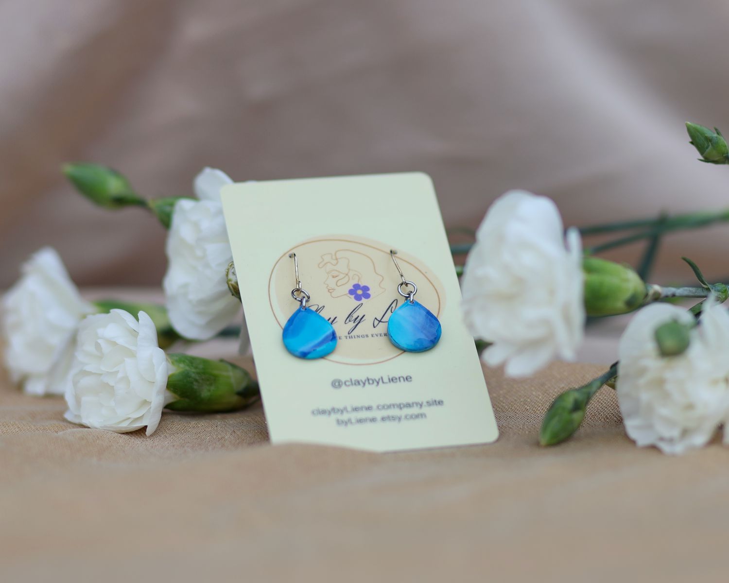 Medium drop earrings (different colors)