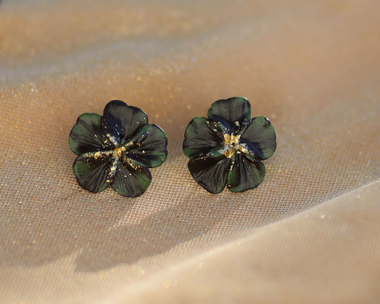 Hybrid flower earrings - medium