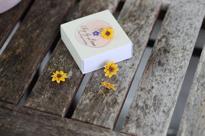 Sunflower hook earrings