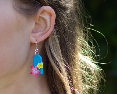 Tropical dangle earrings