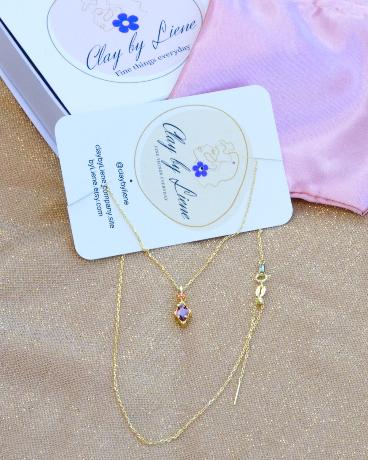 Horse stone gold plated silver necklace