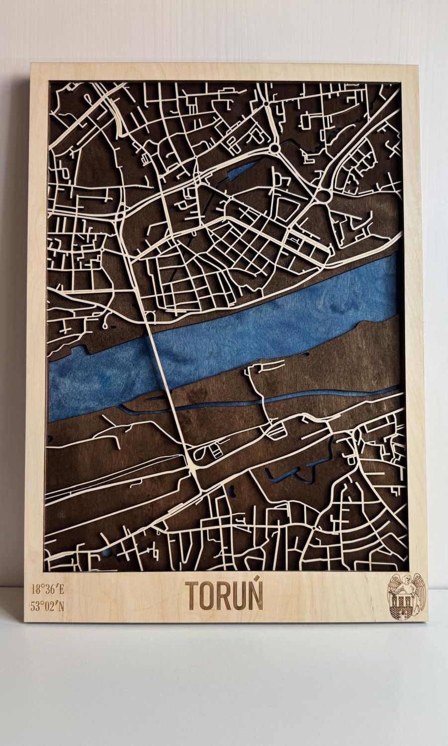 Drewniana mapa Toruń