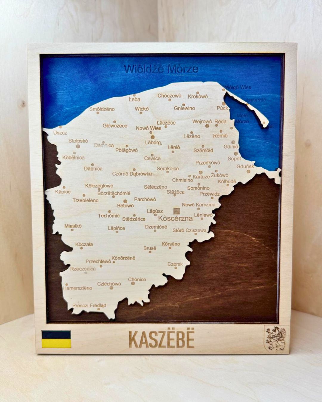 Mapa Kaszub Kaszëbë