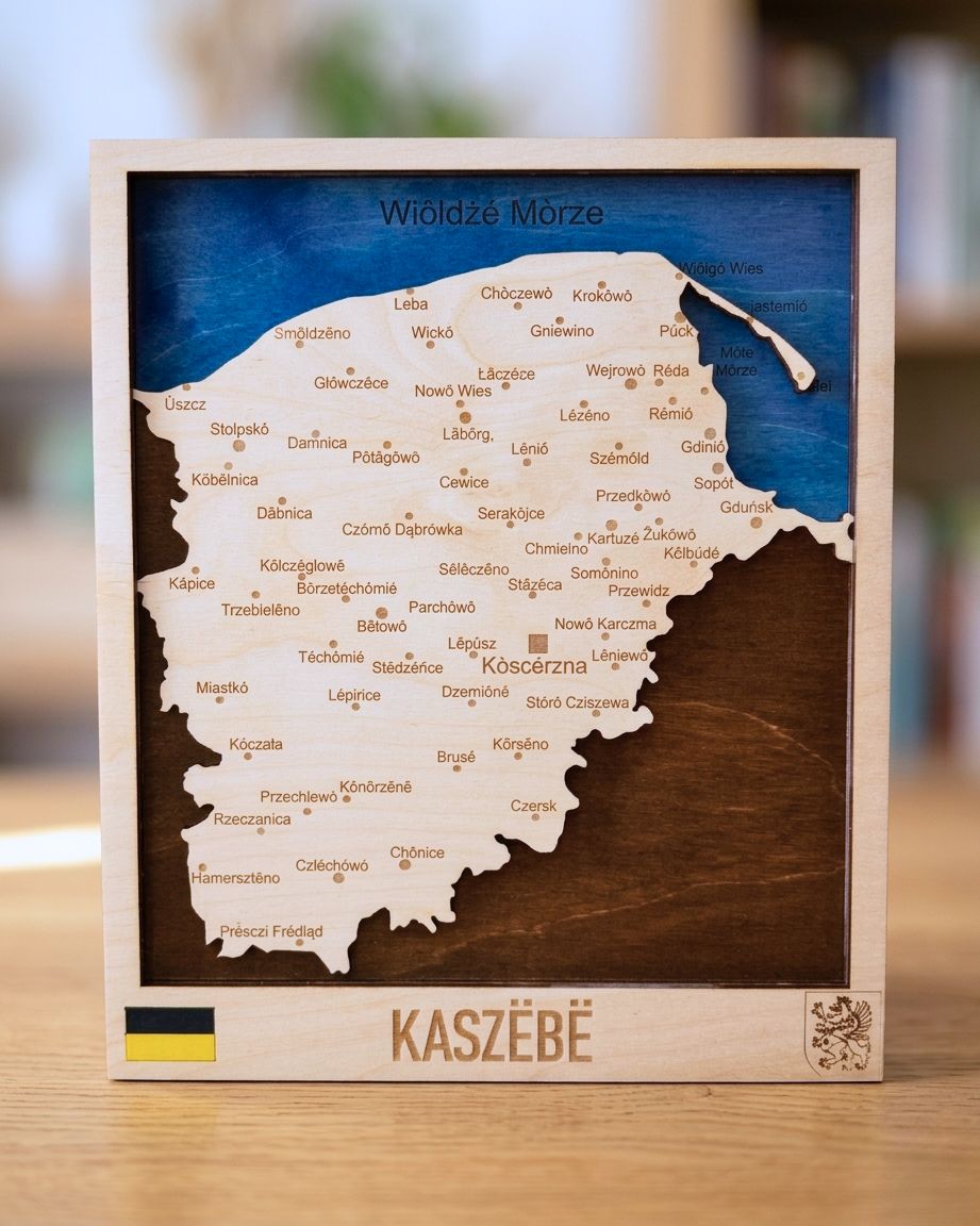 Mapa Kaszub Kaszëbë