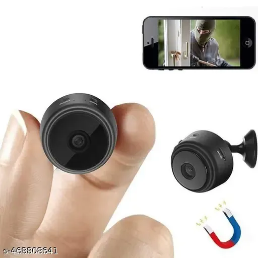 AB SmartEye Mini Wireless WiFi Security Camera | HD 1080p Indoor Video Recorder with Low Light Vision | Portable &amp; Magnetic | Home, Office, and Baby Monitor