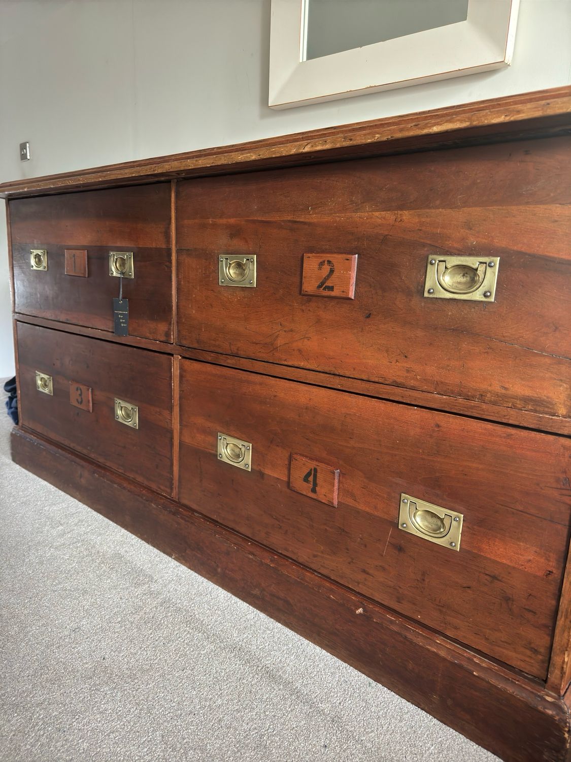 Mahogany Chest Circa 1950s Used As Haberdashery Chest