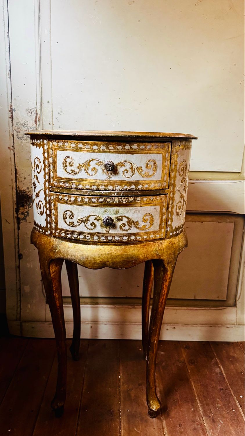 Oval Florentine Nightstand