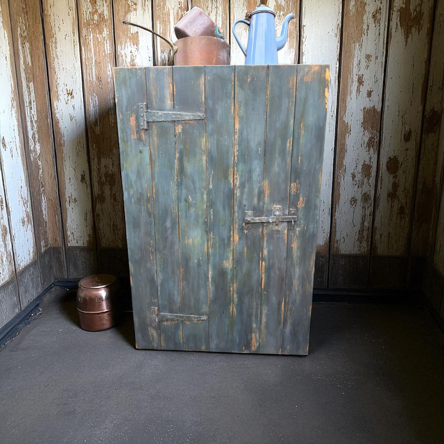 Distressed pine cupboard