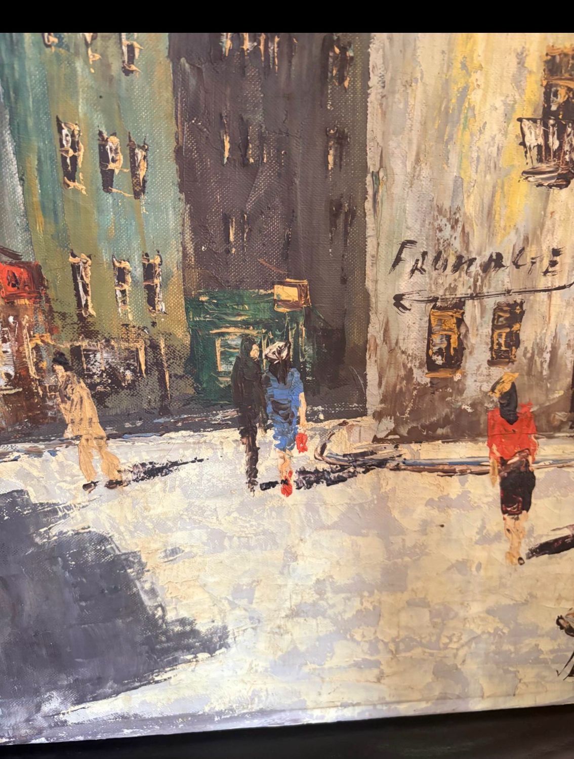 French Oil On Canvas