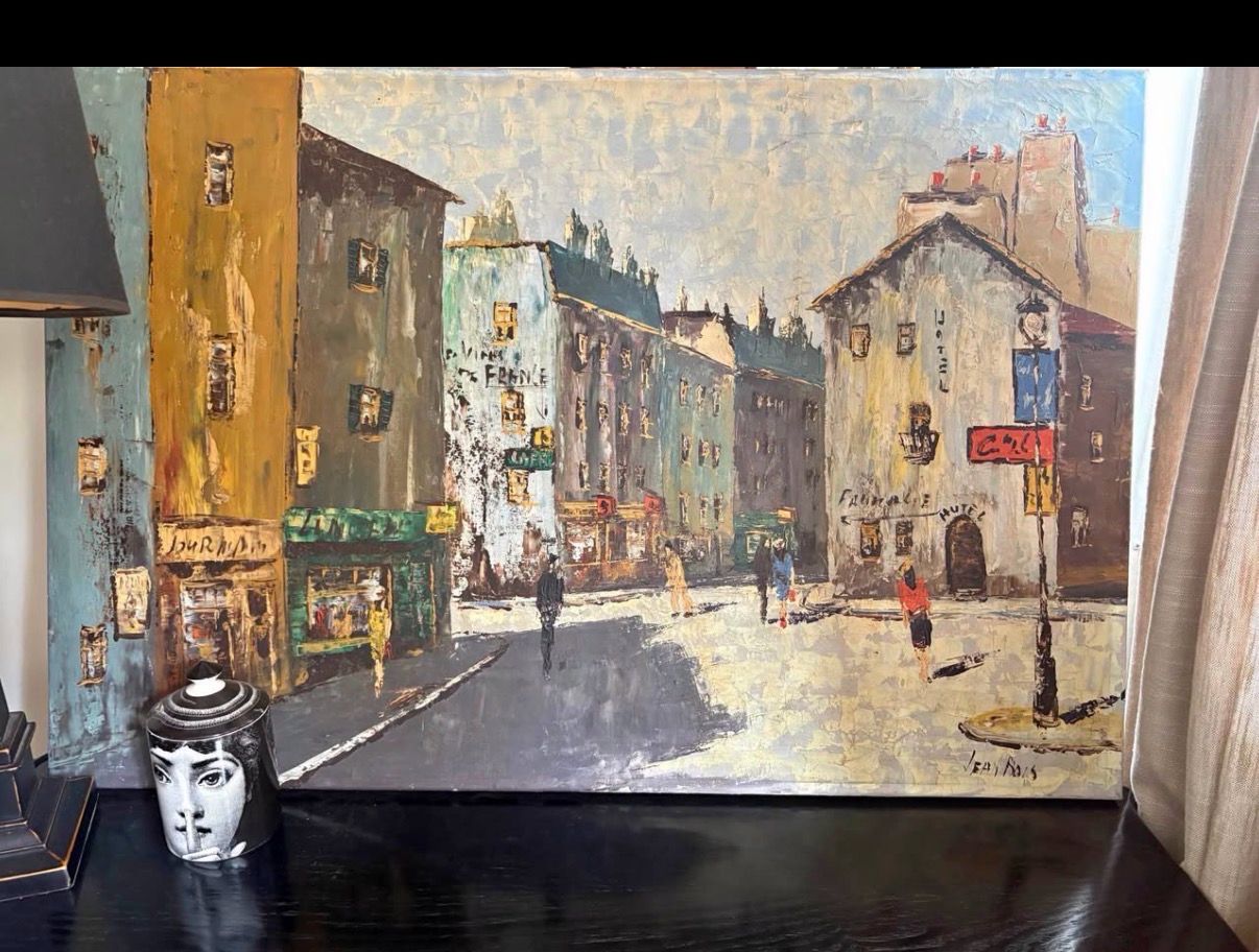 French Oil On Canvas