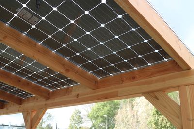 Pavillon für Solarpanels