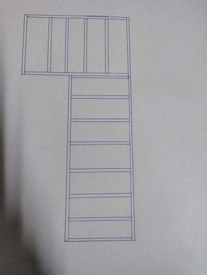 Carport corner configuration, 3x5+3x7.5x270 cm