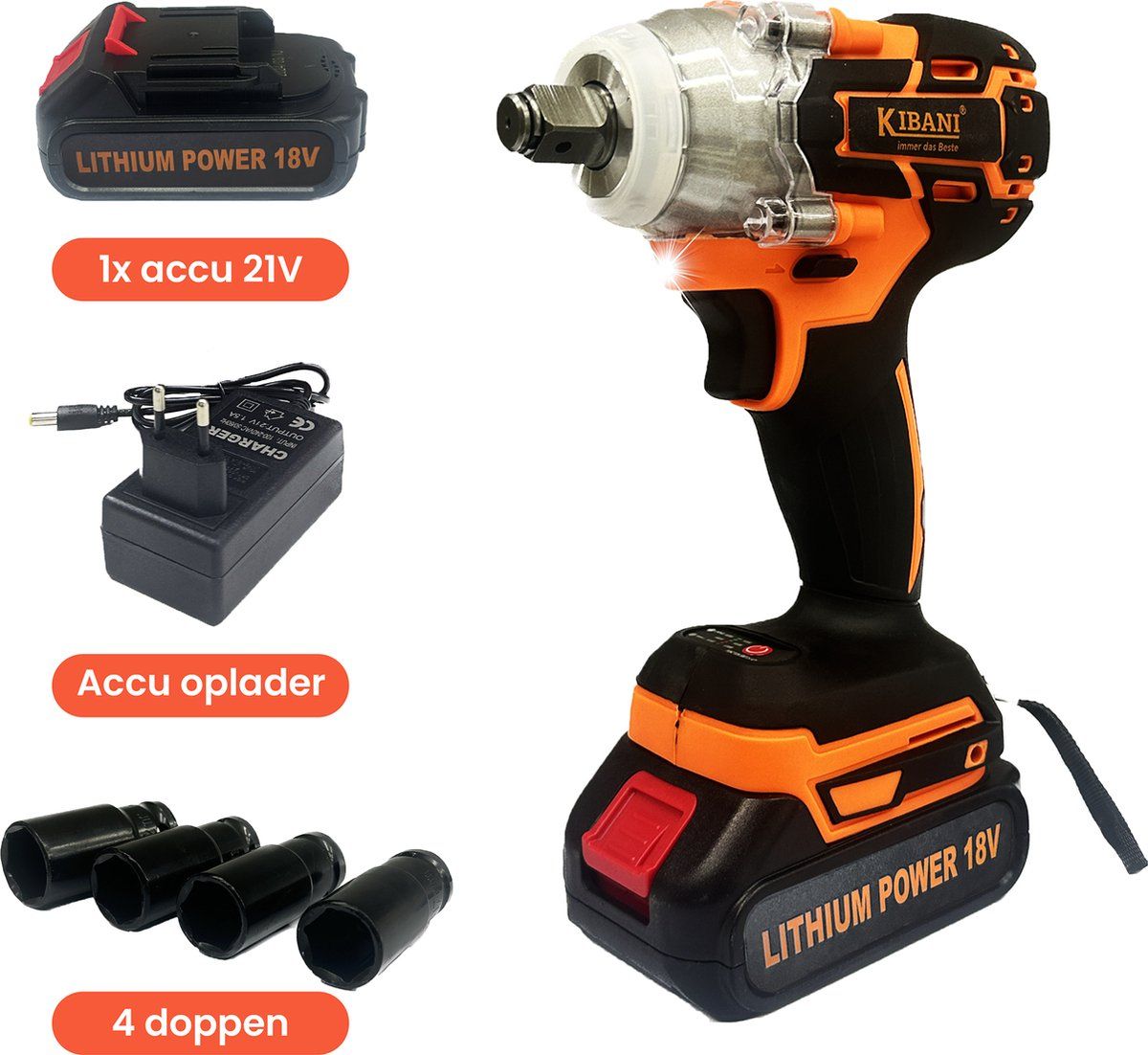 ​Kibani Cordless Impact Wrench 18V