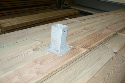 Galvanized Post Base for Surface Mounting