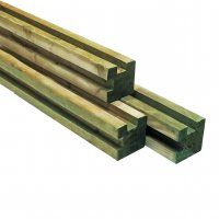 Slotted post corner post