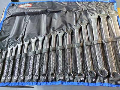 Stahlkaiser Ring Spanner Set 17-piece extra long