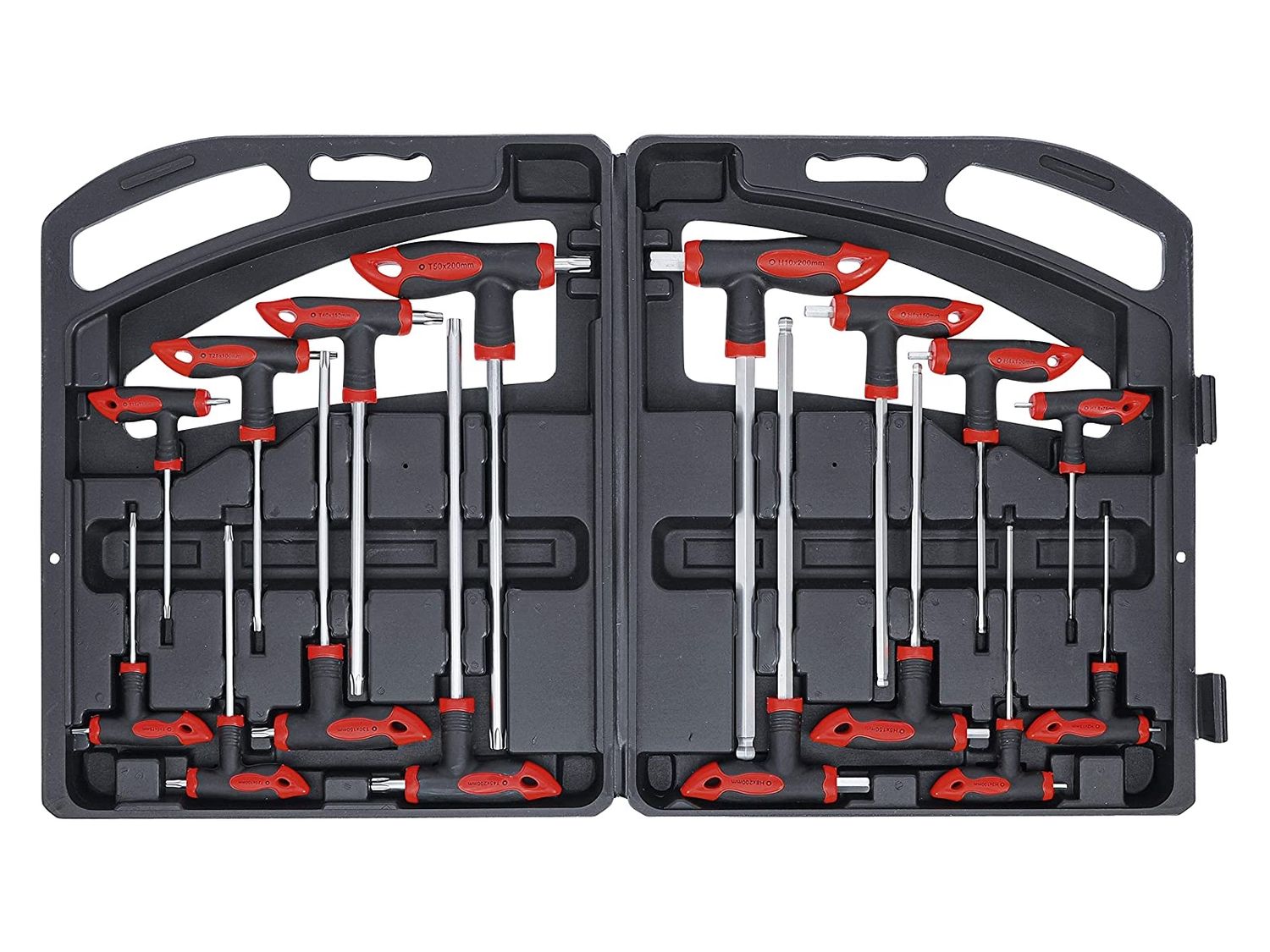 ​T-Handle Hex and Torx Key Set – 16 Pieces