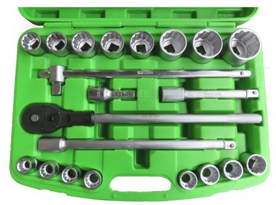 BSC Socket Box 21-Piece, 6-Point 3/4", CV