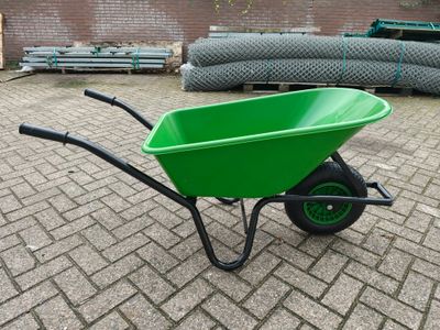 Kruiwagen 90 liter met kunstof bak