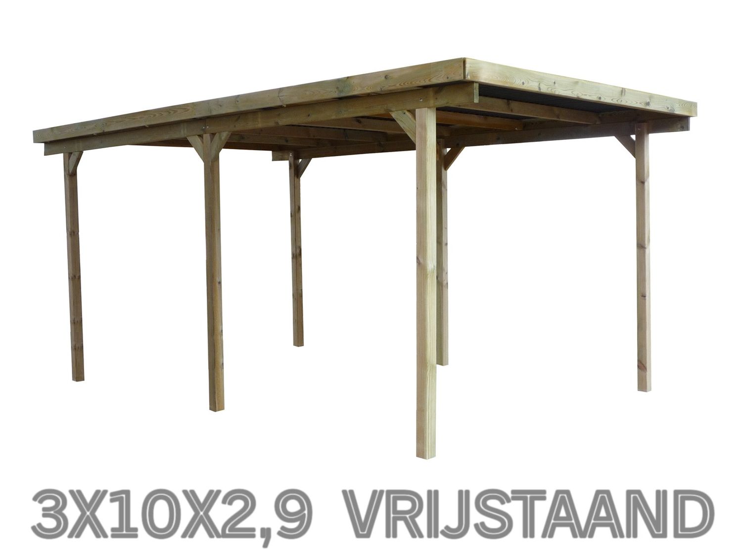 Freestanding carport 1000x300x300 cm