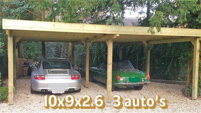 Carport for 3 cars 1000x900x270 cm