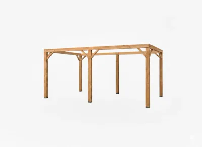 prieel met schaduwdoek 7,5x2,5 m