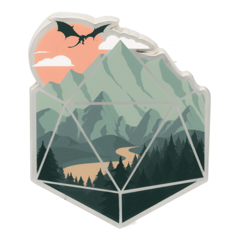 A D20 SCENE PIN